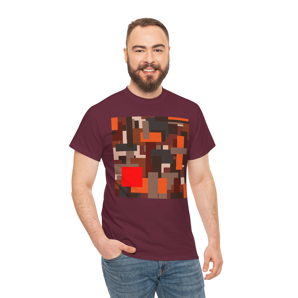 Scarlet Structure — Unisex Heavy Cotton T-Shirt