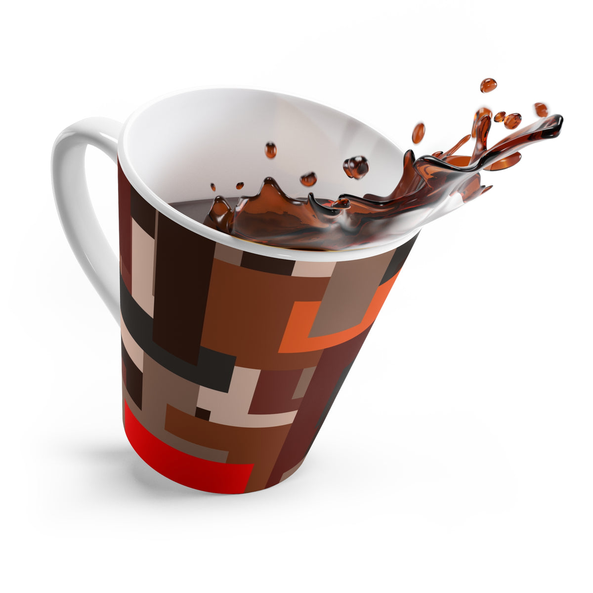 Scarlet Structure — Latte Mug (12oz)