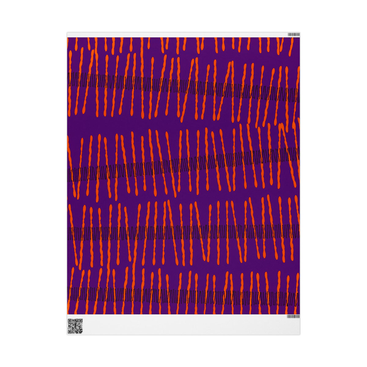 Ribbon Rhythm — Plum Pulse Wrapping Paper Roll