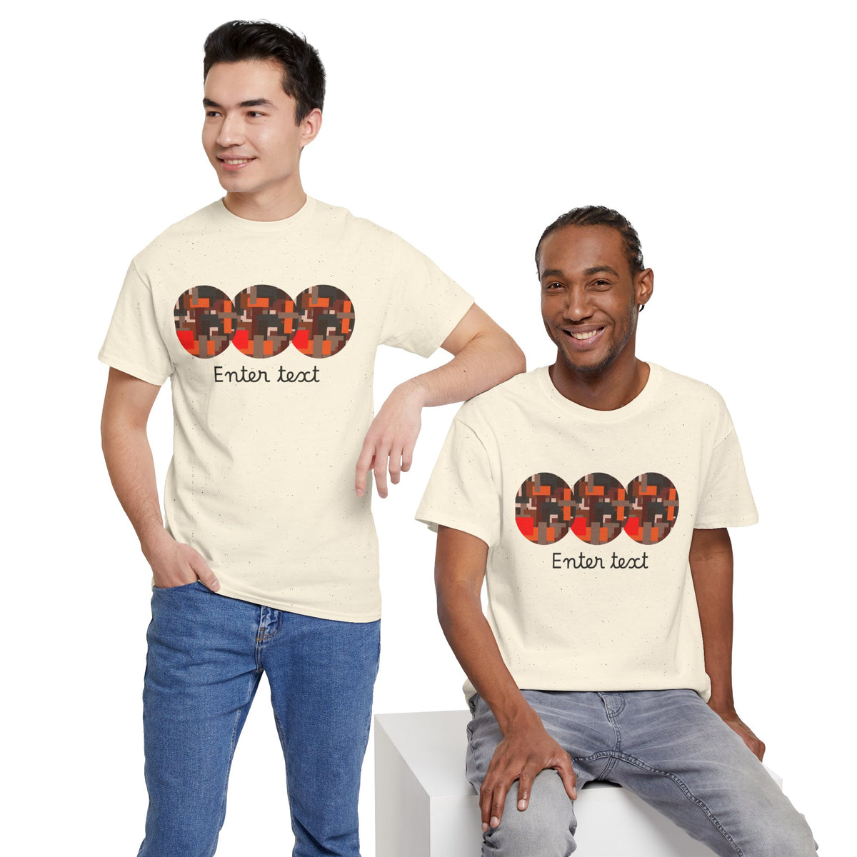 Circle Story — Geometric Graphic T-Shirt