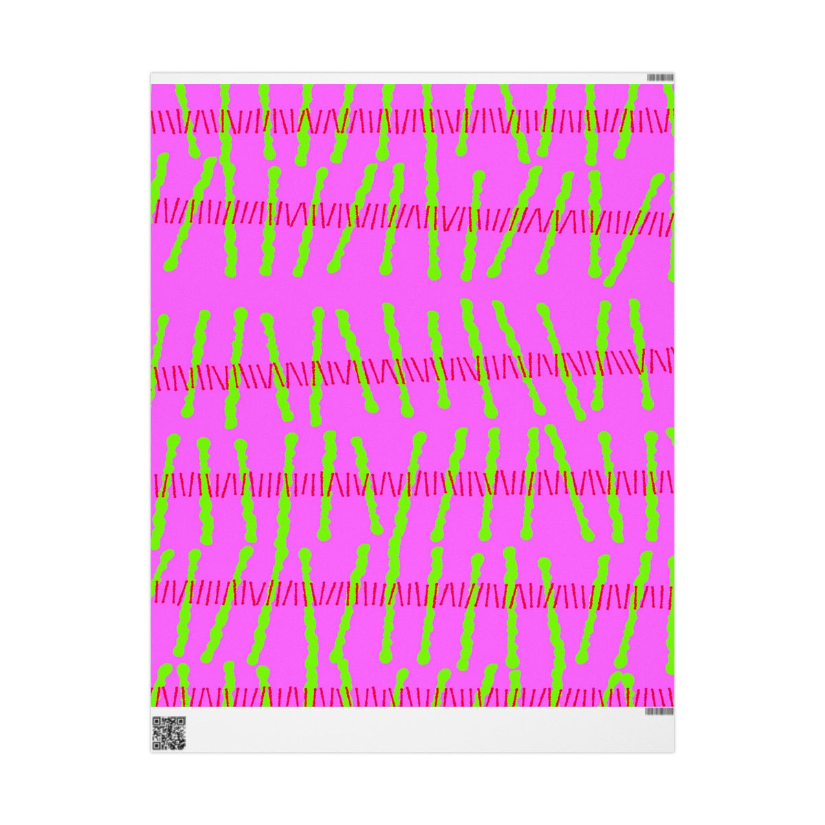 Ribbon Rhythm — Lime Laugh Wrapping Paper Roll