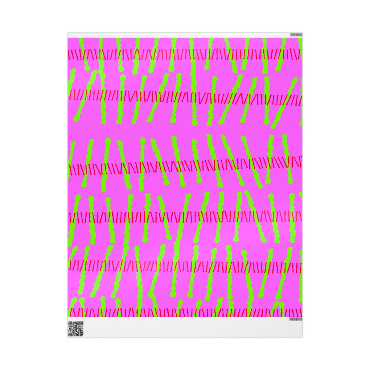 Ribbon Rhythm — Lime Laugh Wrapping Paper Roll