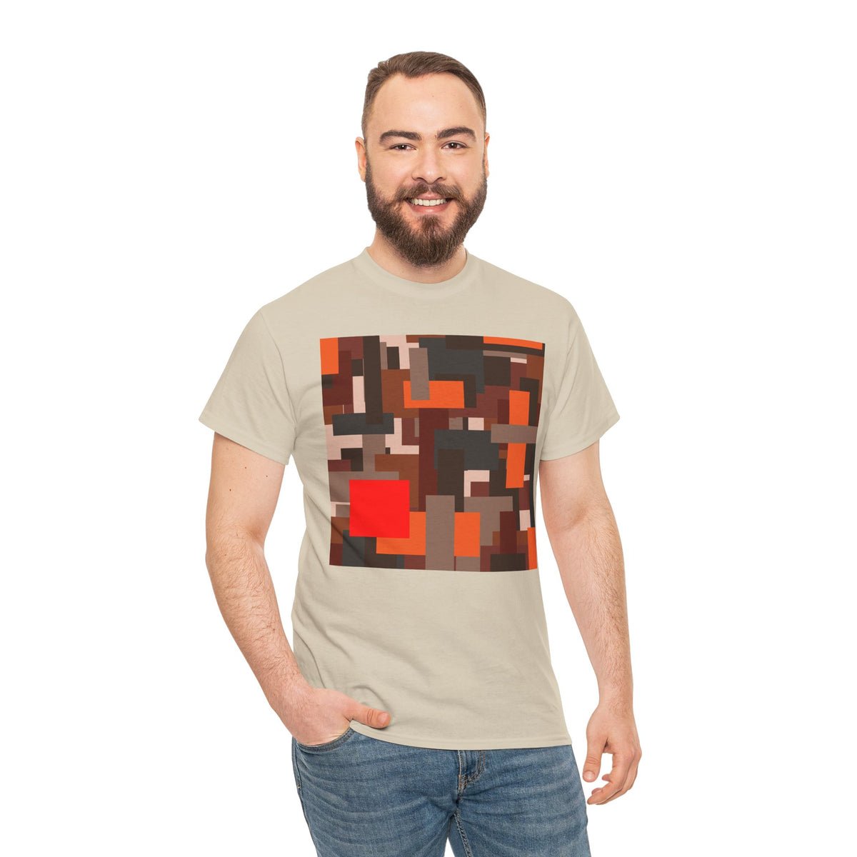 Scarlet Structure — Unisex Heavy Cotton T-Shirt