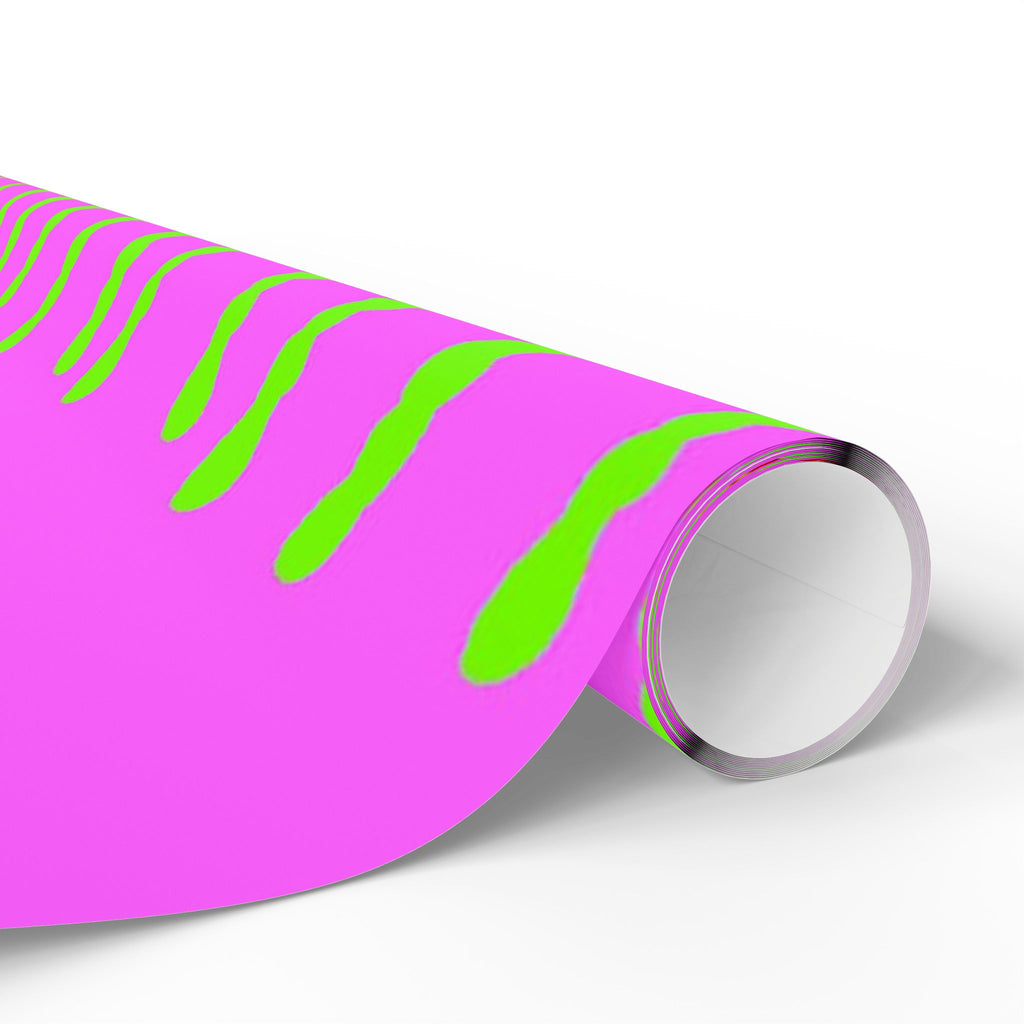 Ribbon Rhythm — Lime Laugh Wrapping Paper Roll