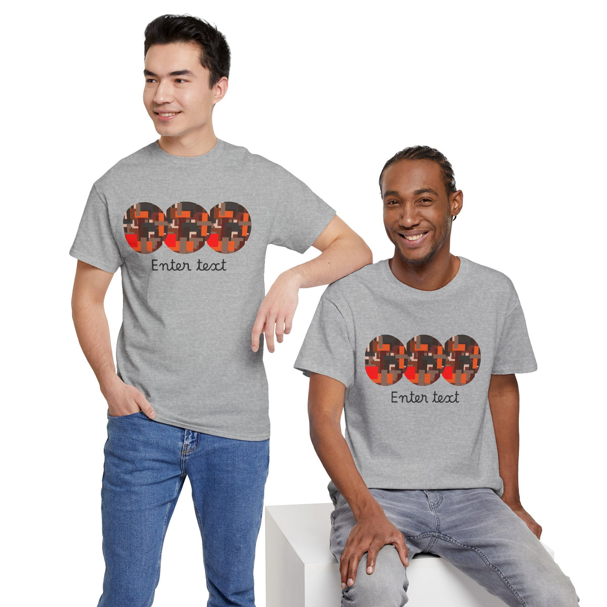 Circle Story — Geometric Graphic T-Shirt