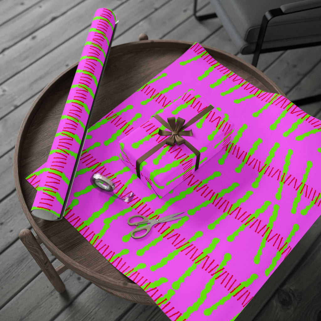 Ribbon Rhythm — Lime Laugh Wrapping Paper Roll