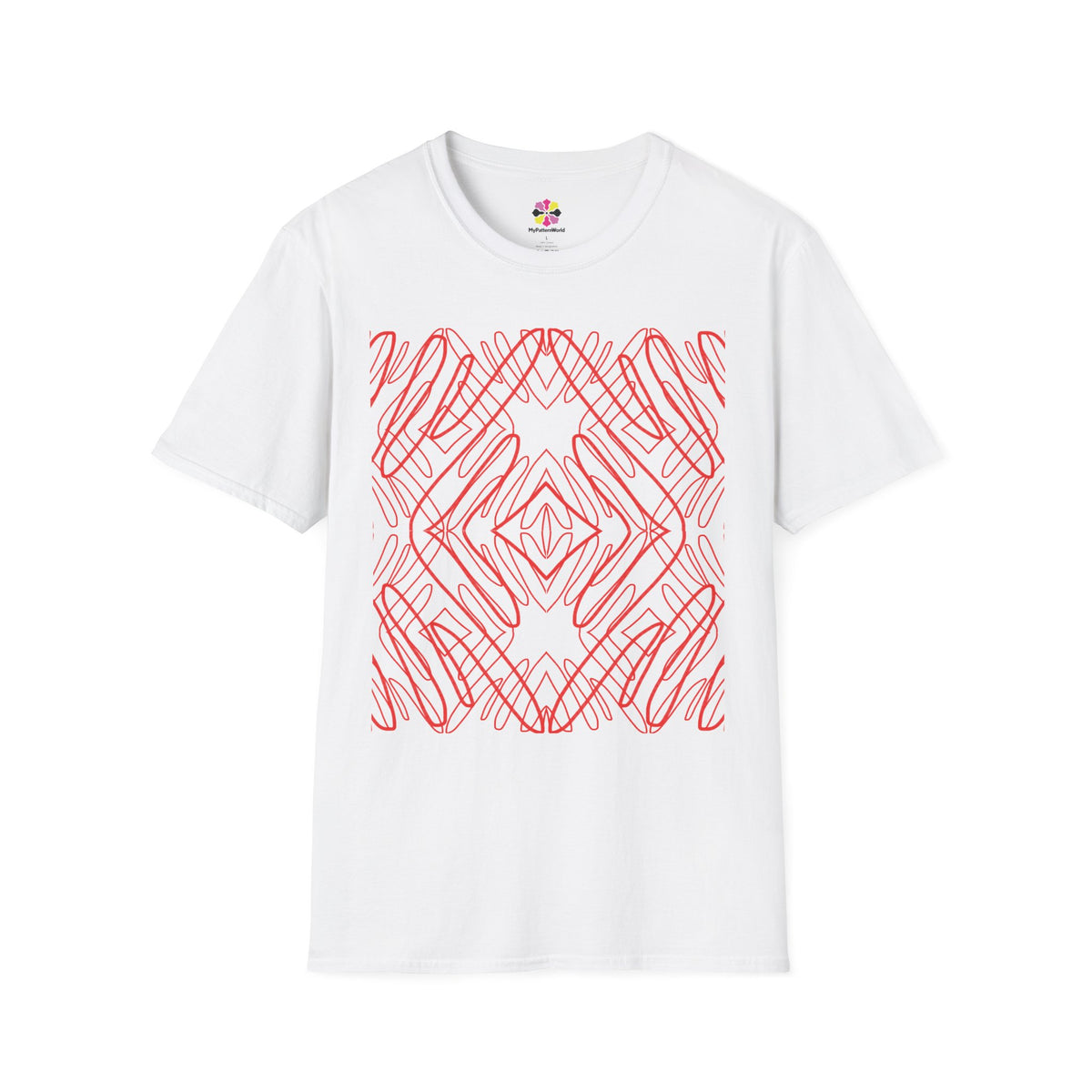 Crimson Current — Scarlet Shadow Graphic T-Shirt
