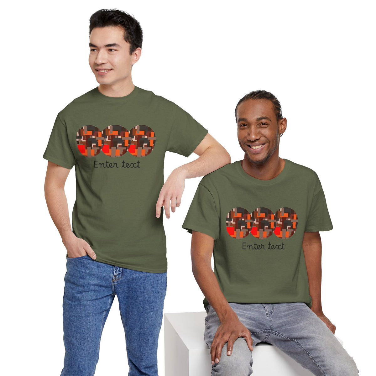 Circle Story — Geometric Graphic T-Shirt