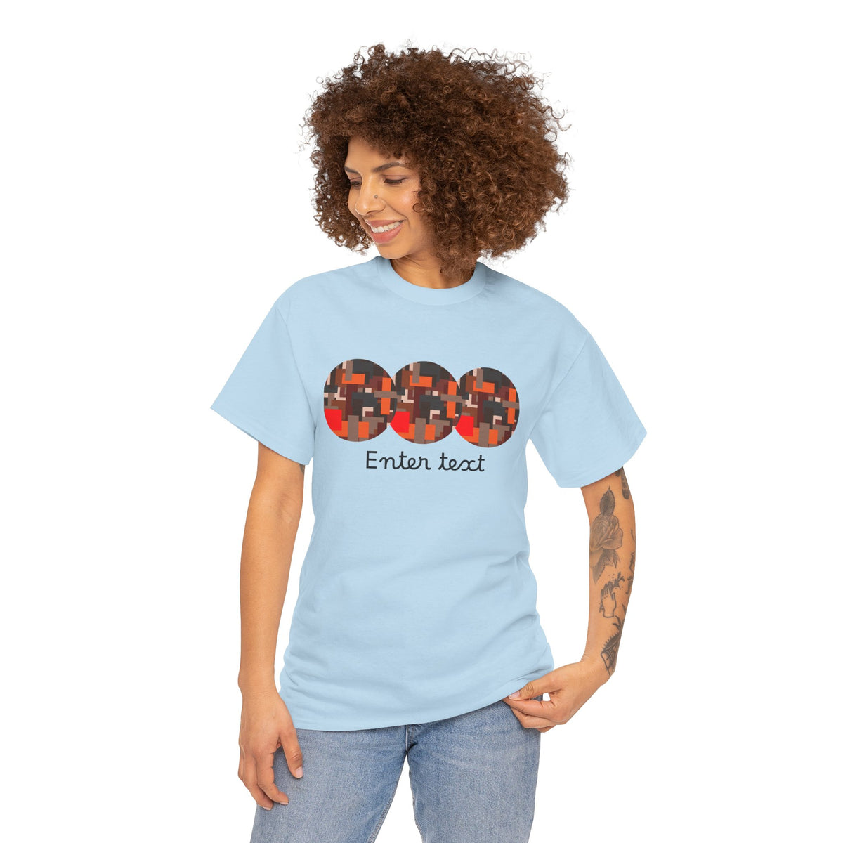 Circle Story — Geometric Graphic T-Shirt
