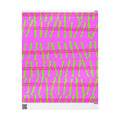 Papel de regalo con rayas de neón brillante: papel de regalo abstracto rosa y lima