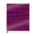 Papel de regalo con rayas onduladas vibrantes: envoltorio abstracto morado y naranja