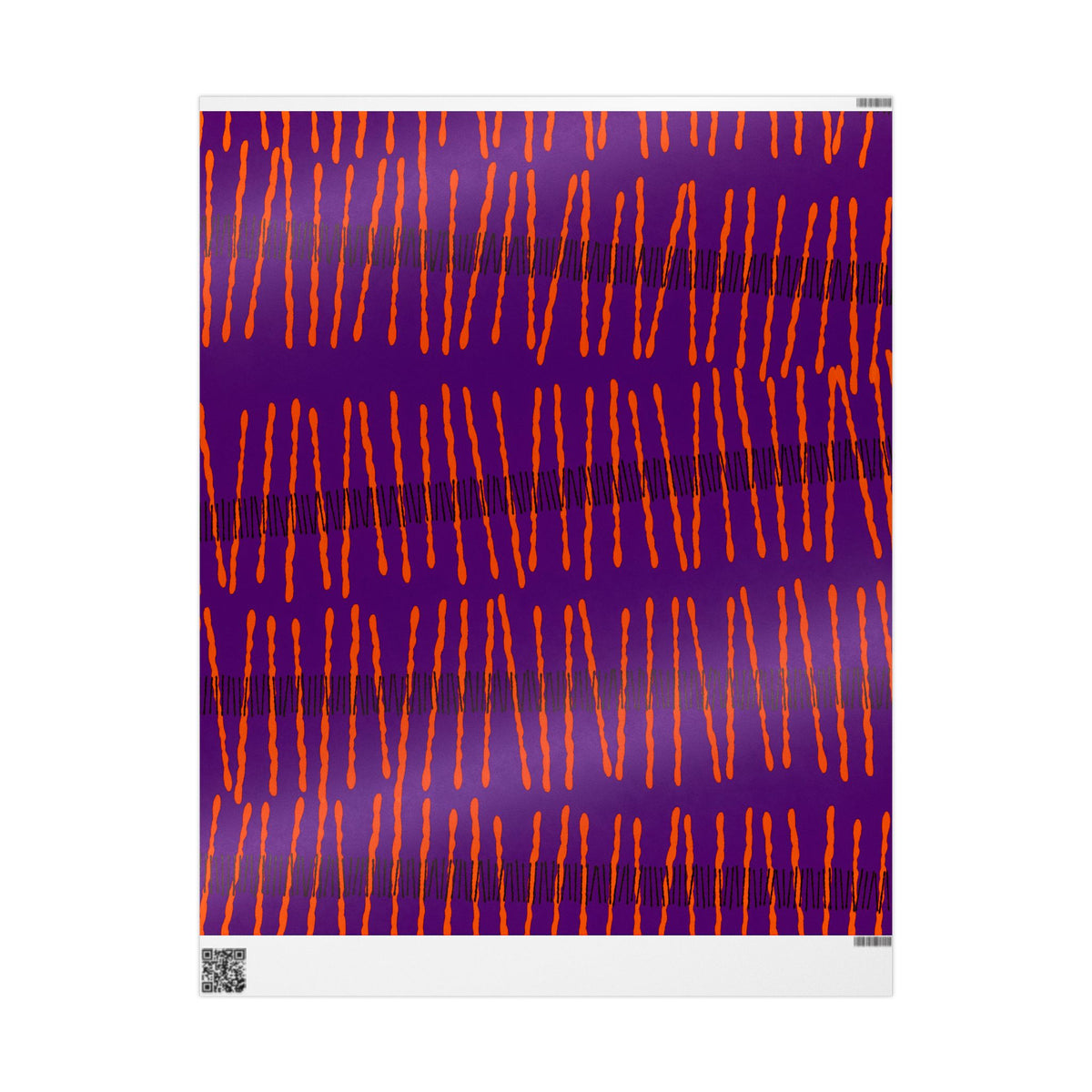 Ribbon Rhythm — Plum Pulse Wrapping Paper Roll