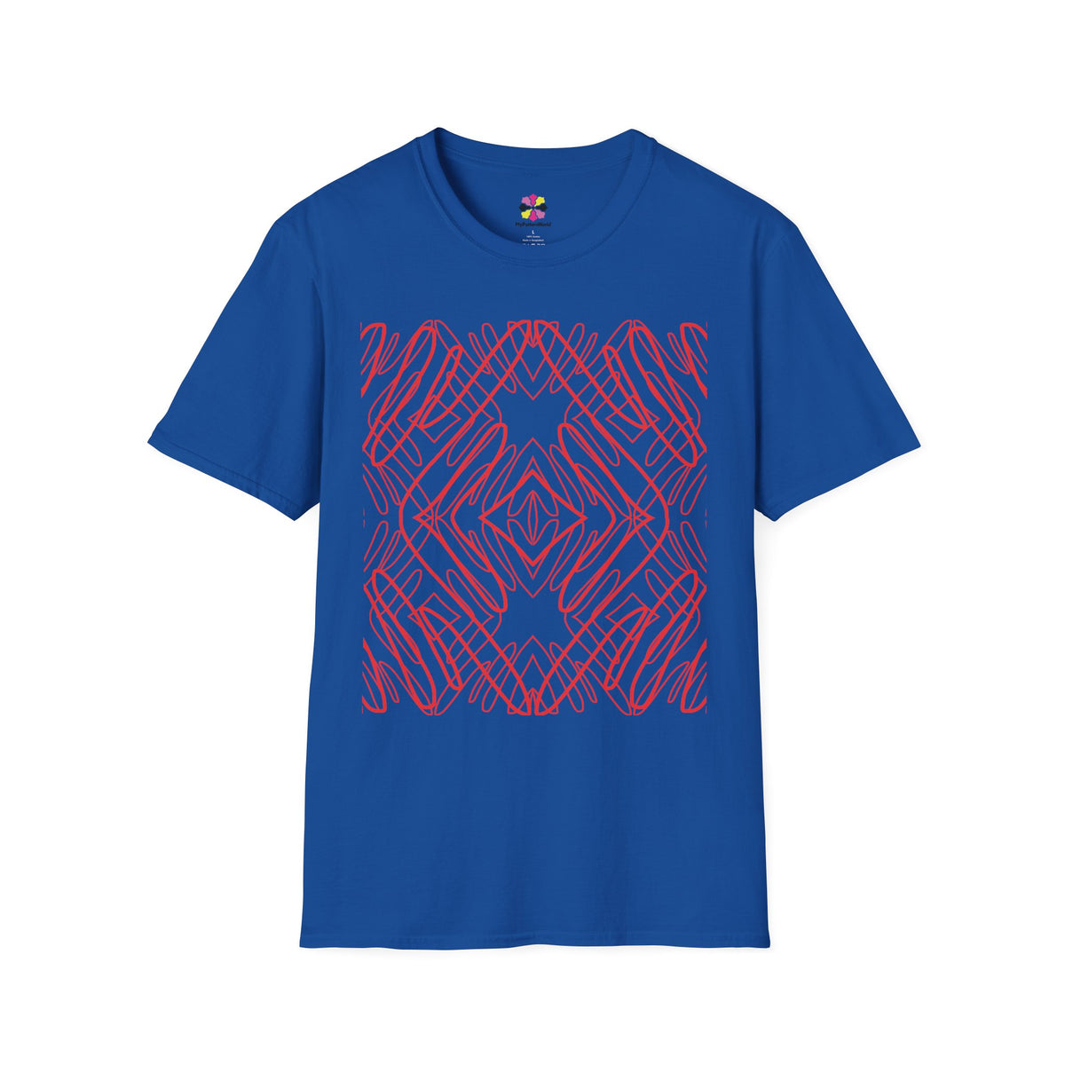 Crimson Current — Scarlet Shadow Graphic T-Shirt