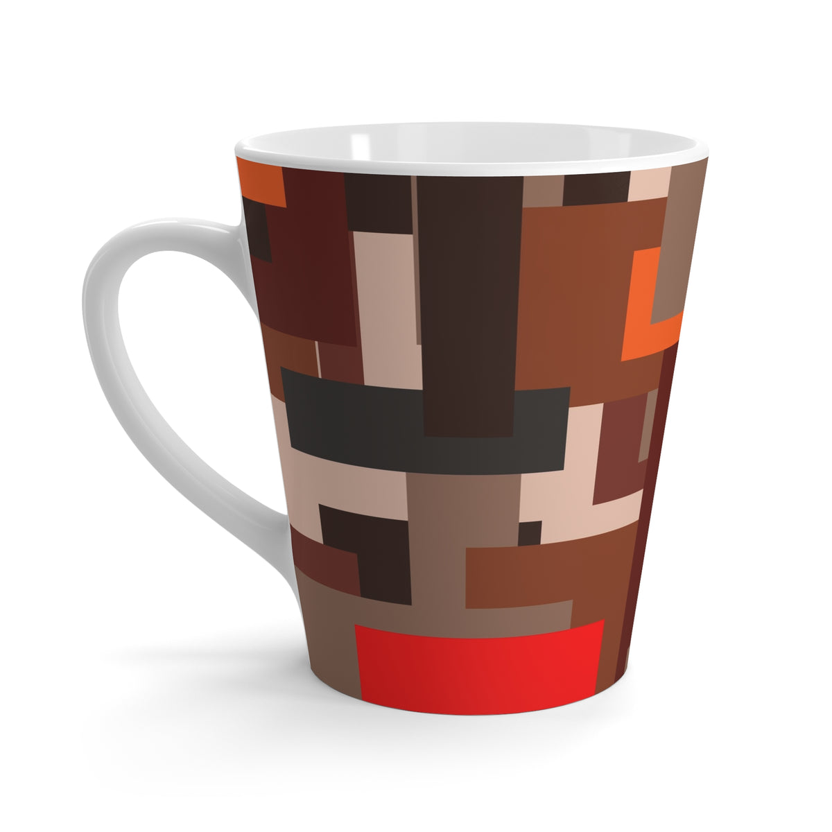 Scarlet Structure — Latte Mug (12oz)