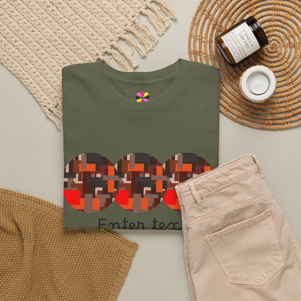 Circle Story — Geometric Graphic T-Shirt