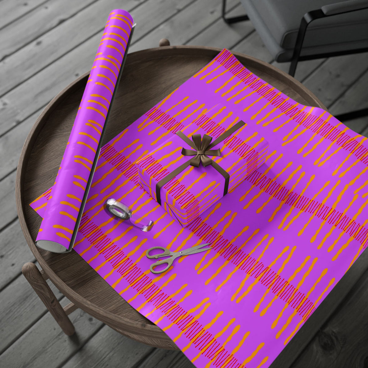 Ribbon Rhythm — Sunset Swing Wrapping Paper Roll