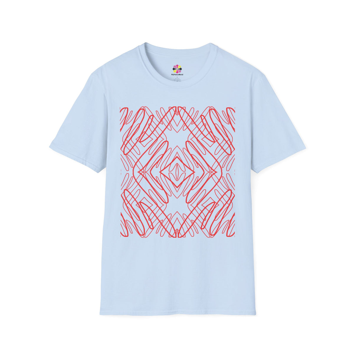 Crimson Current — Scarlet Shadow Graphic T-Shirt