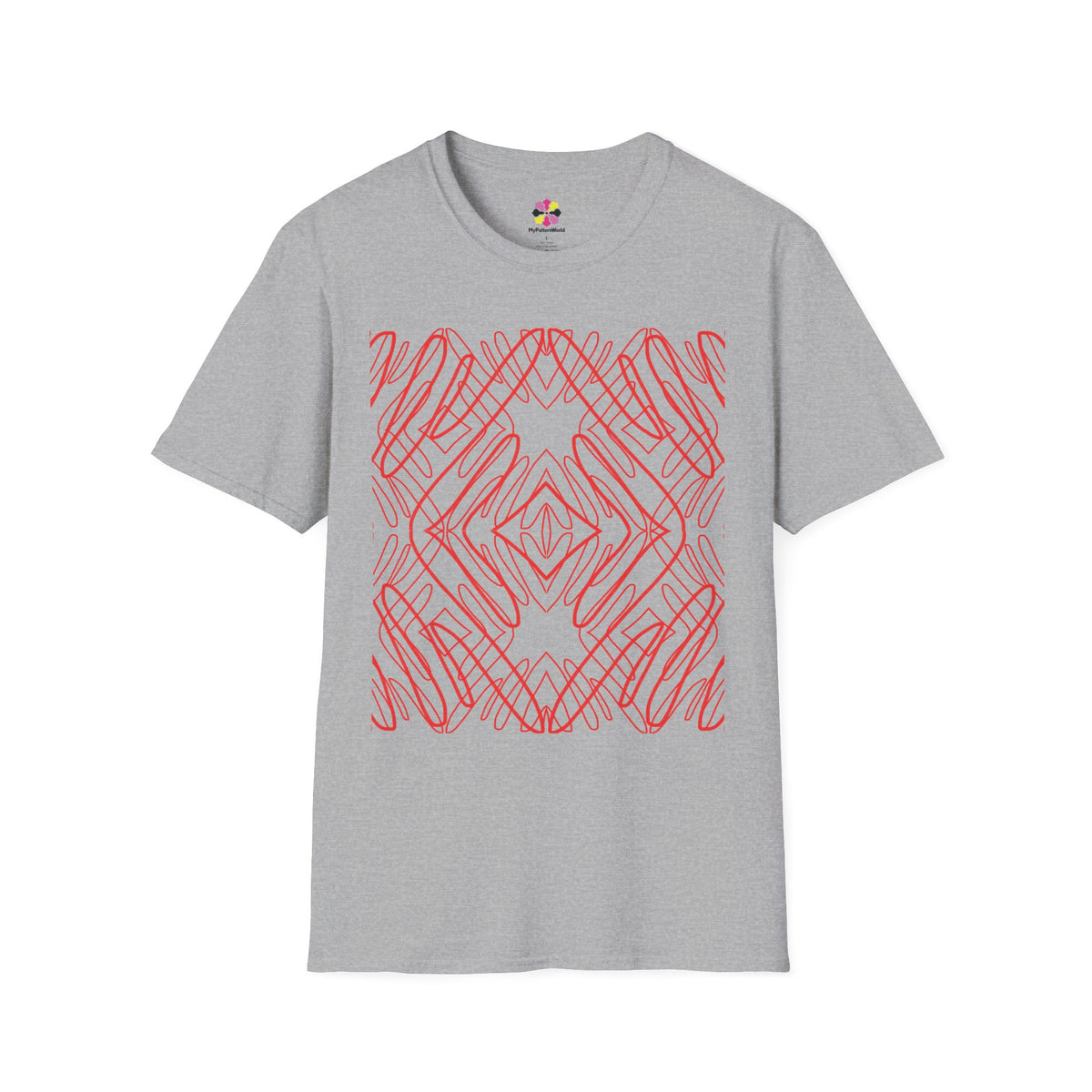 Crimson Current — Scarlet Shadow Graphic T-Shirt