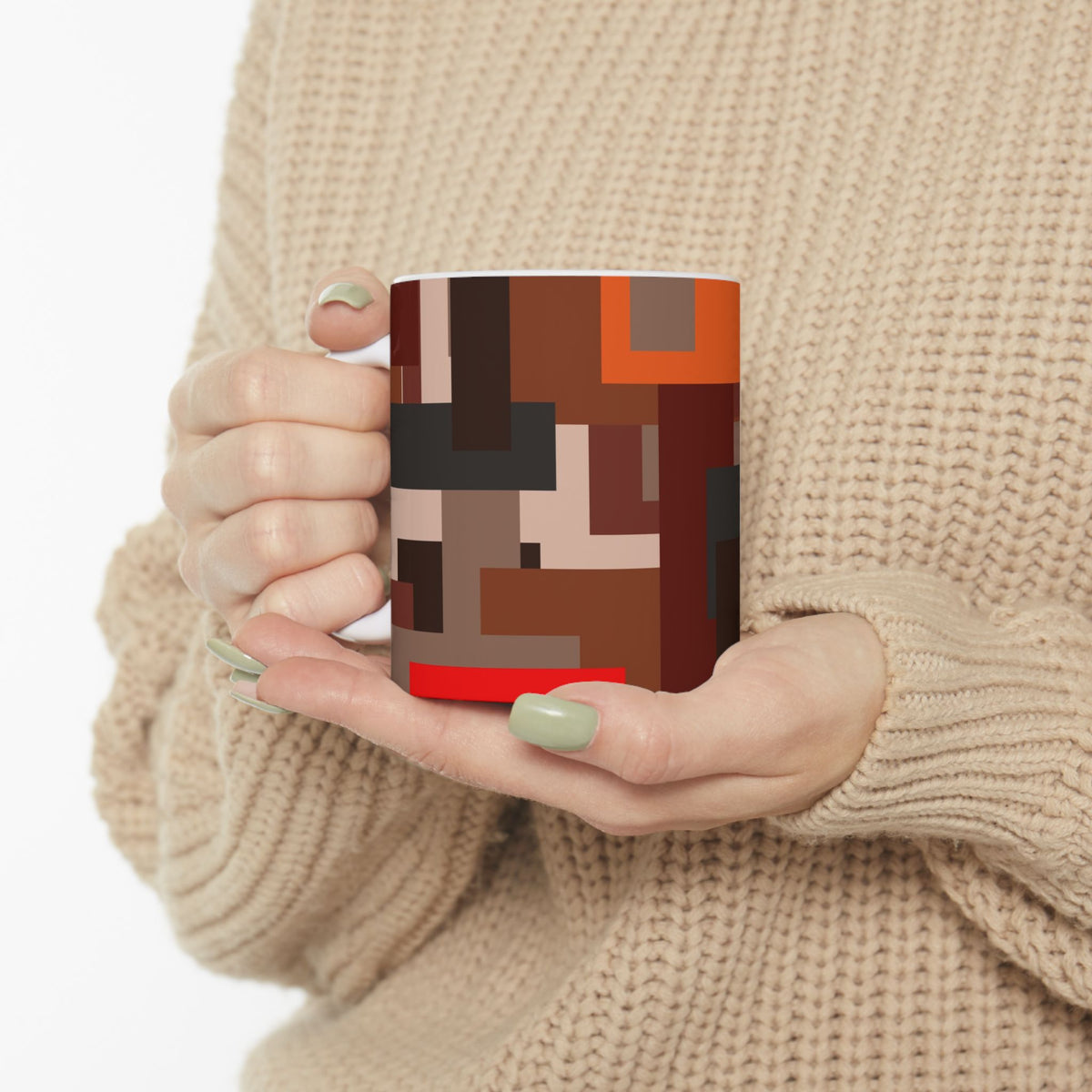 Scarlet Structure — Ceramic Mug (11oz & 15oz)