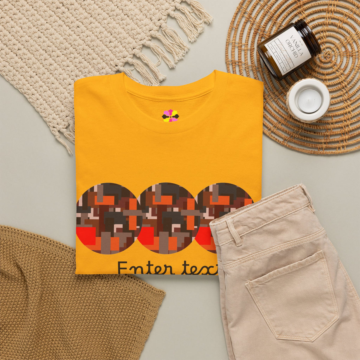 Circle Story — Geometric Graphic T-Shirt