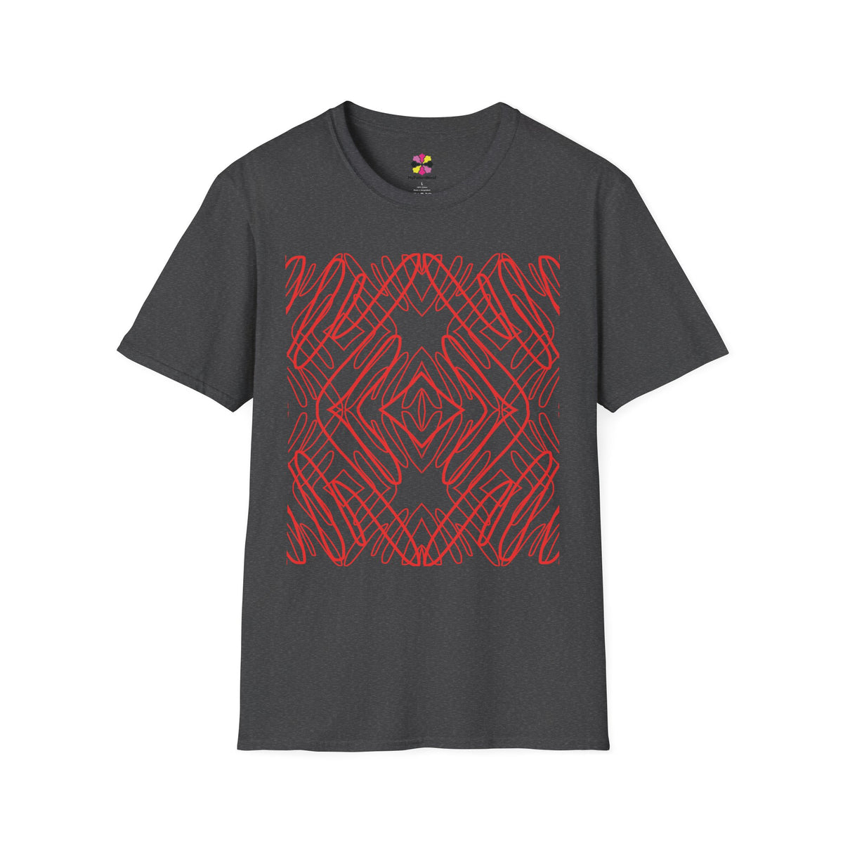 Crimson Current — Scarlet Shadow Graphic T-Shirt