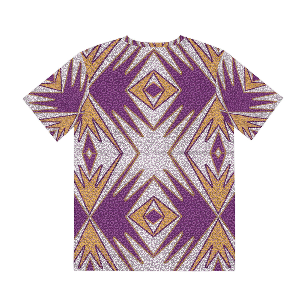 Geometric Purple Aztec All-Over Print Tee