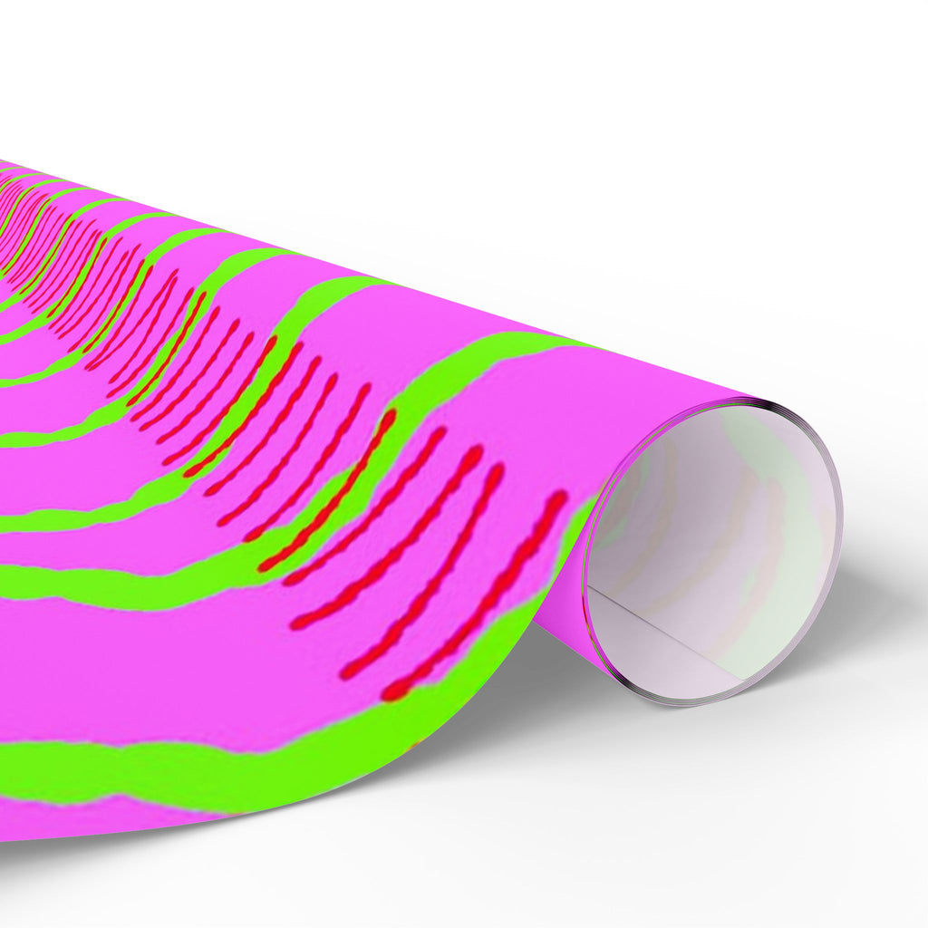 Ribbon Rhythm — Lime Laugh Wrapping Paper Roll