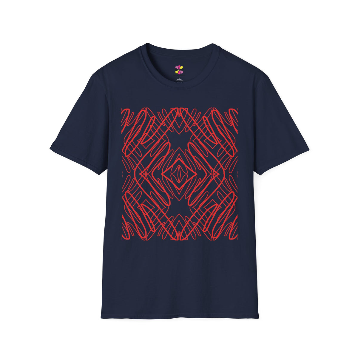 Crimson Current — Scarlet Shadow Graphic T-Shirt