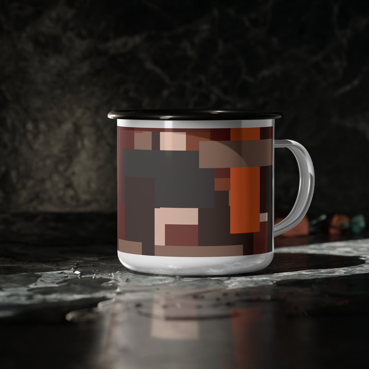 Scarlet Structure — Enamel Camp Cup (12oz)