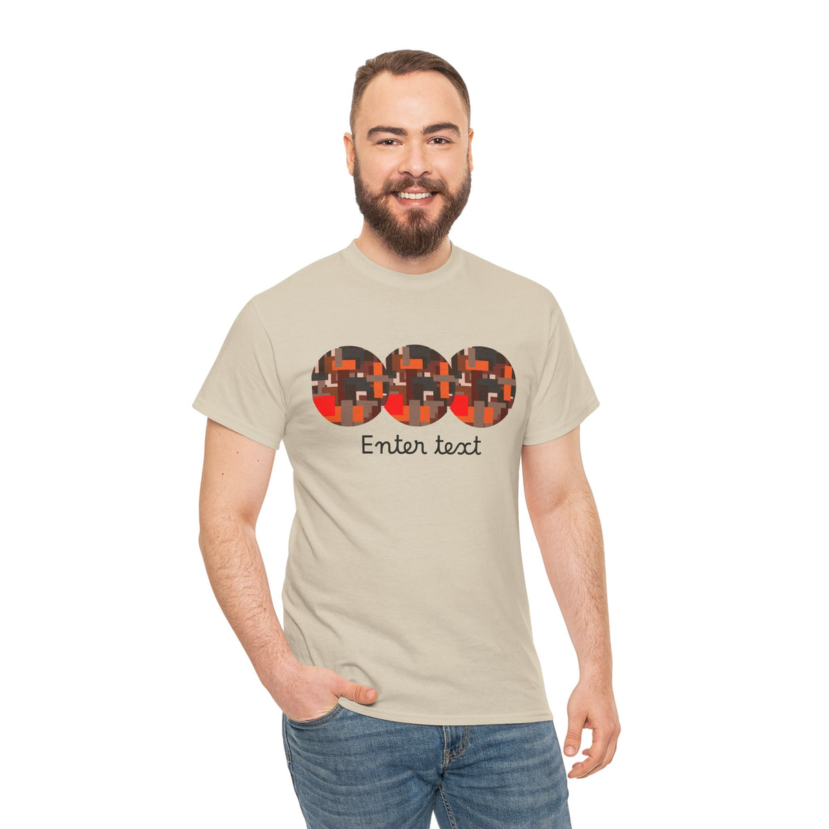 Circle Story — Geometric Graphic T-Shirt