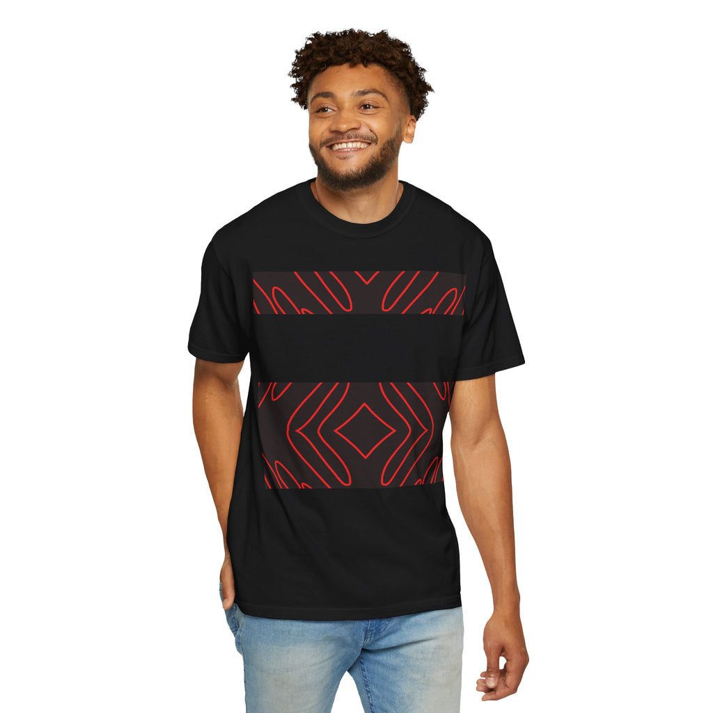 Crimson Current — Scarlet Shadow Garment-Dyed T-Shirt