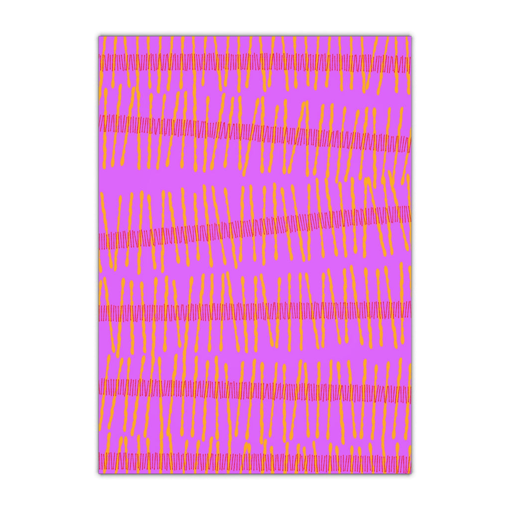 Ribbon Rhythm — Sunset Swing Gift Wrap Sheet