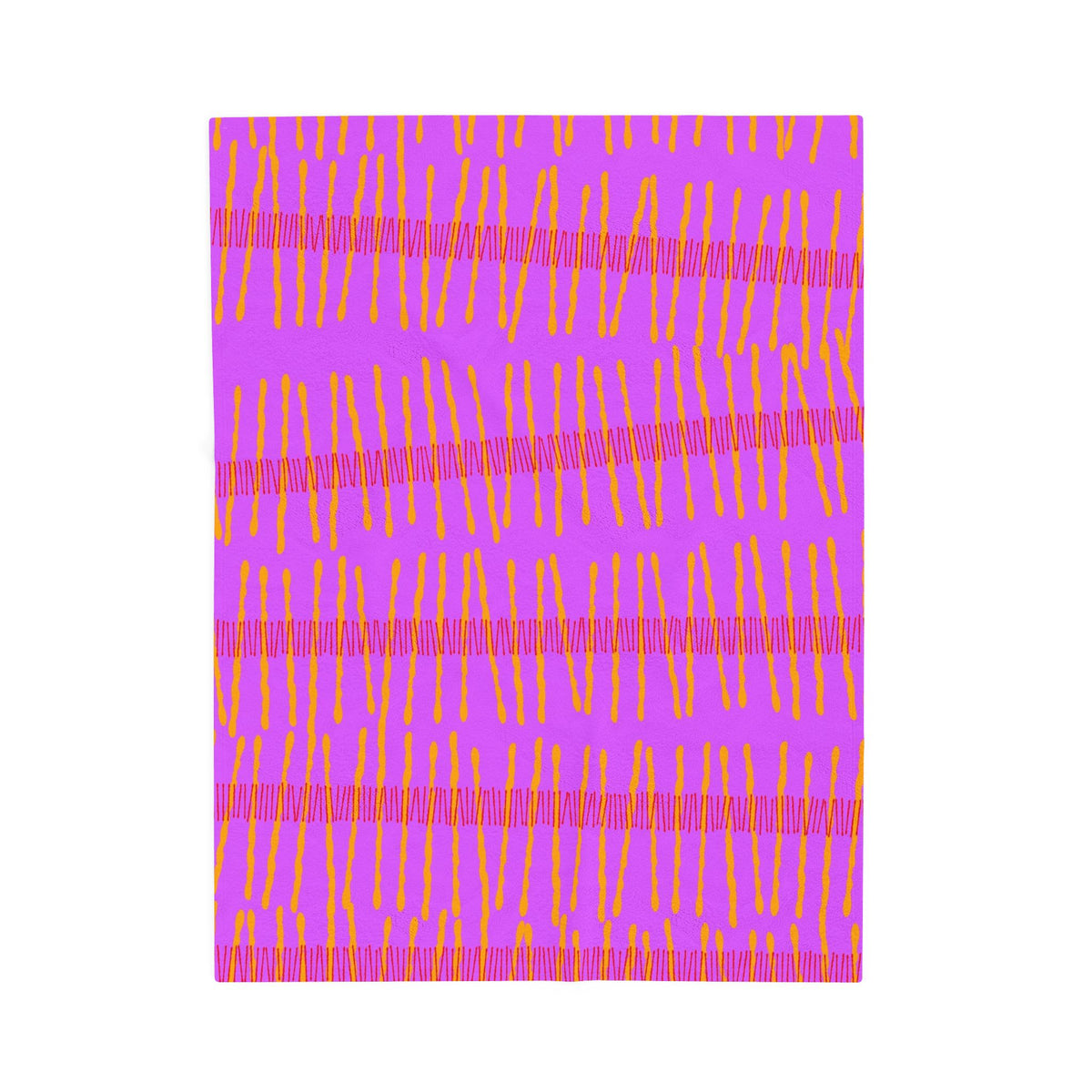 Ribbon Rhythm — Sunset Swing Velveteen Plush Blanket