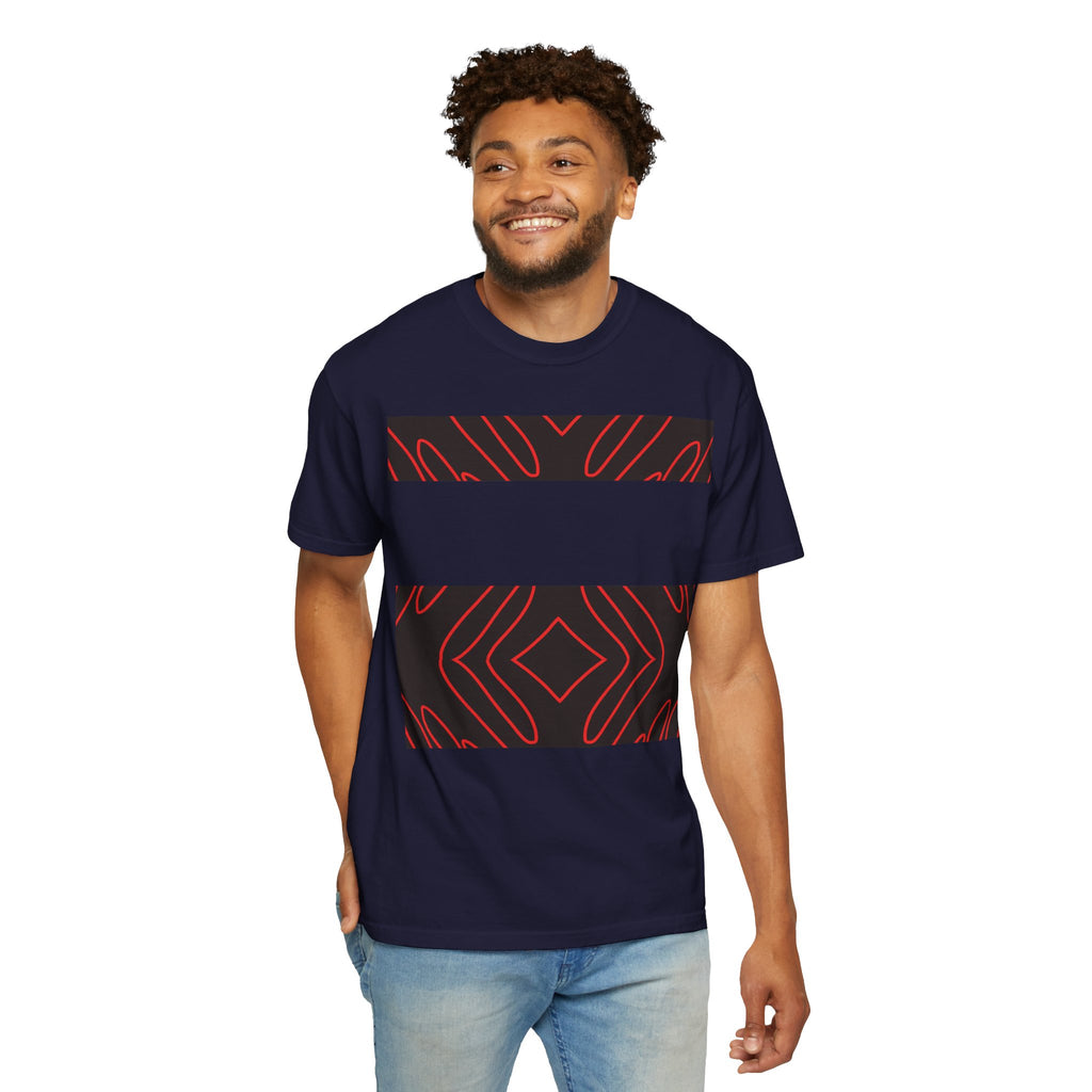 Crimson Current — Scarlet Shadow Garment-Dyed T-Shirt