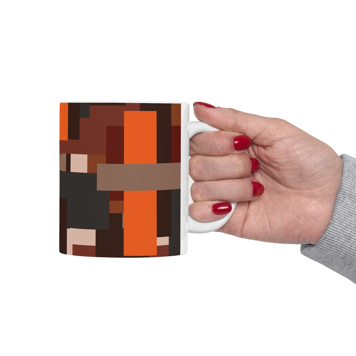Scarlet Structure — Ceramic Mug (11oz & 15oz)