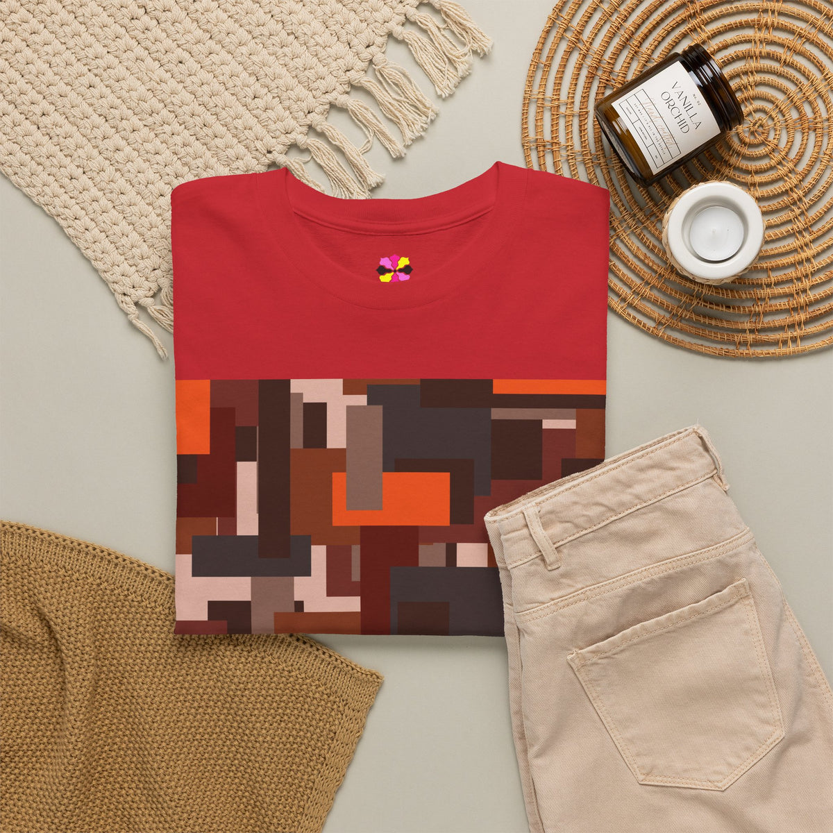 Scarlet Structure — Unisex Heavy Cotton T-Shirt
