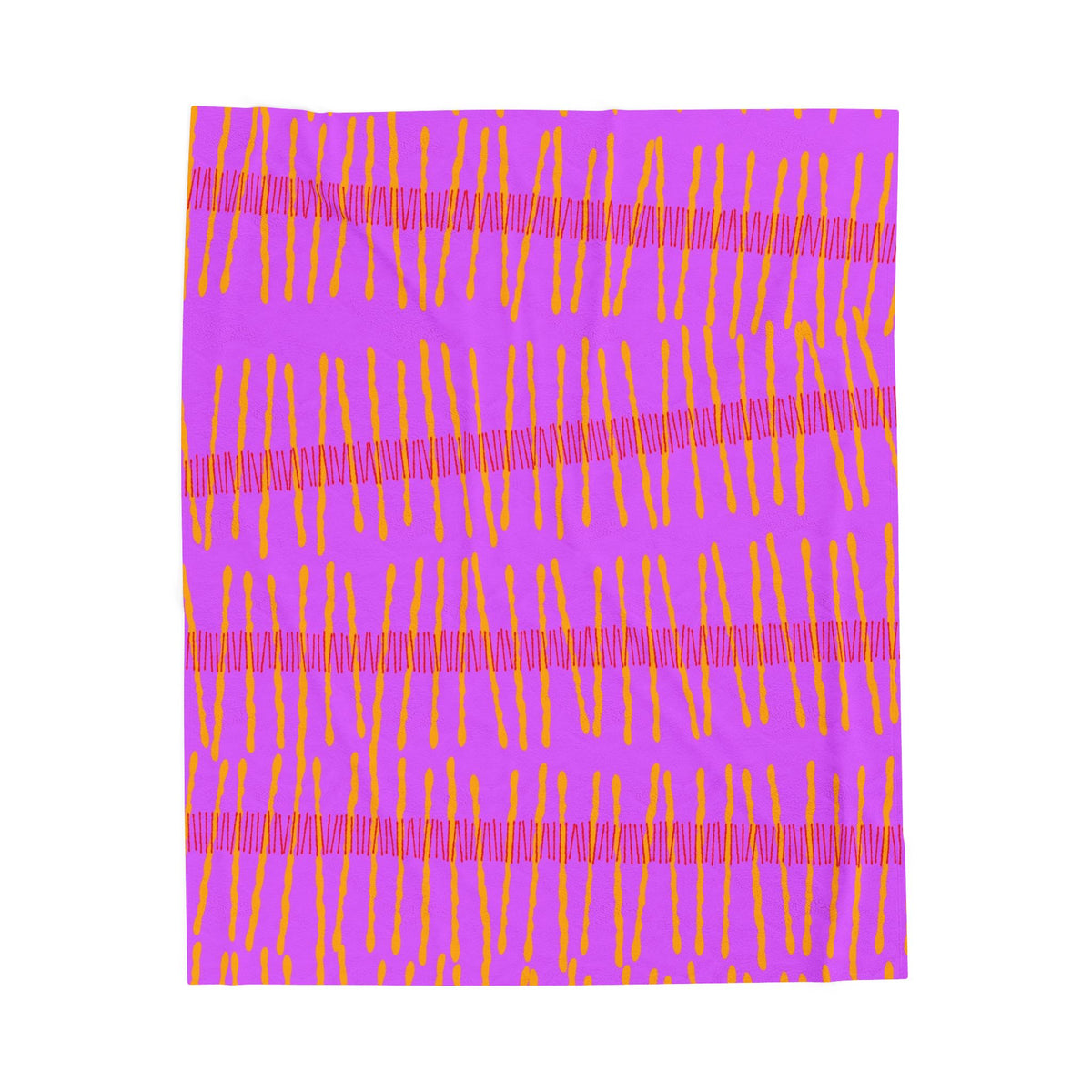 Ribbon Rhythm — Sunset Swing Velveteen Plush Blanket