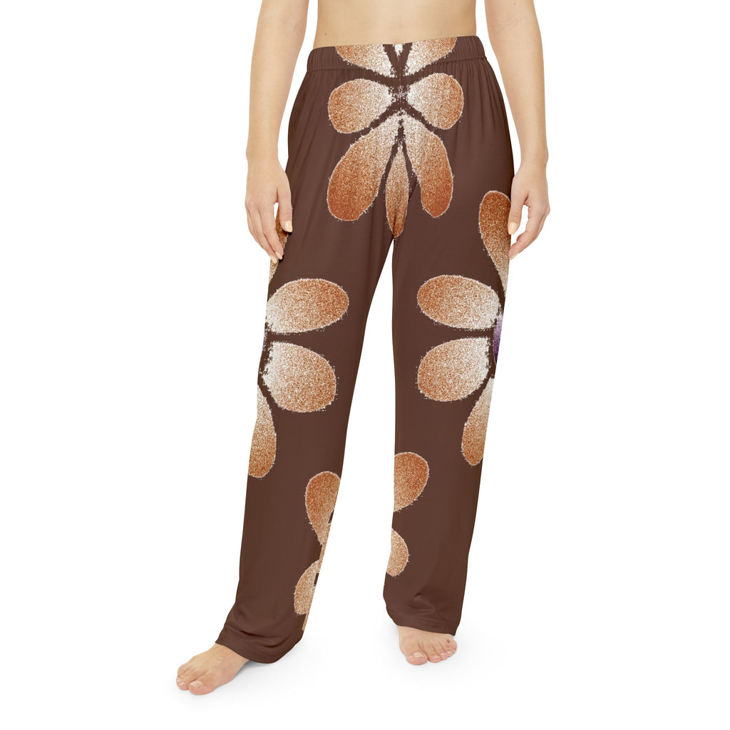 Petal Portal — Cocoa Charm Women's Pyjama Pants