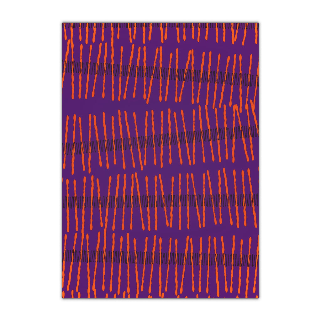 Ribbon Rhythm — Plum Pulse Gift Wrap Sheet