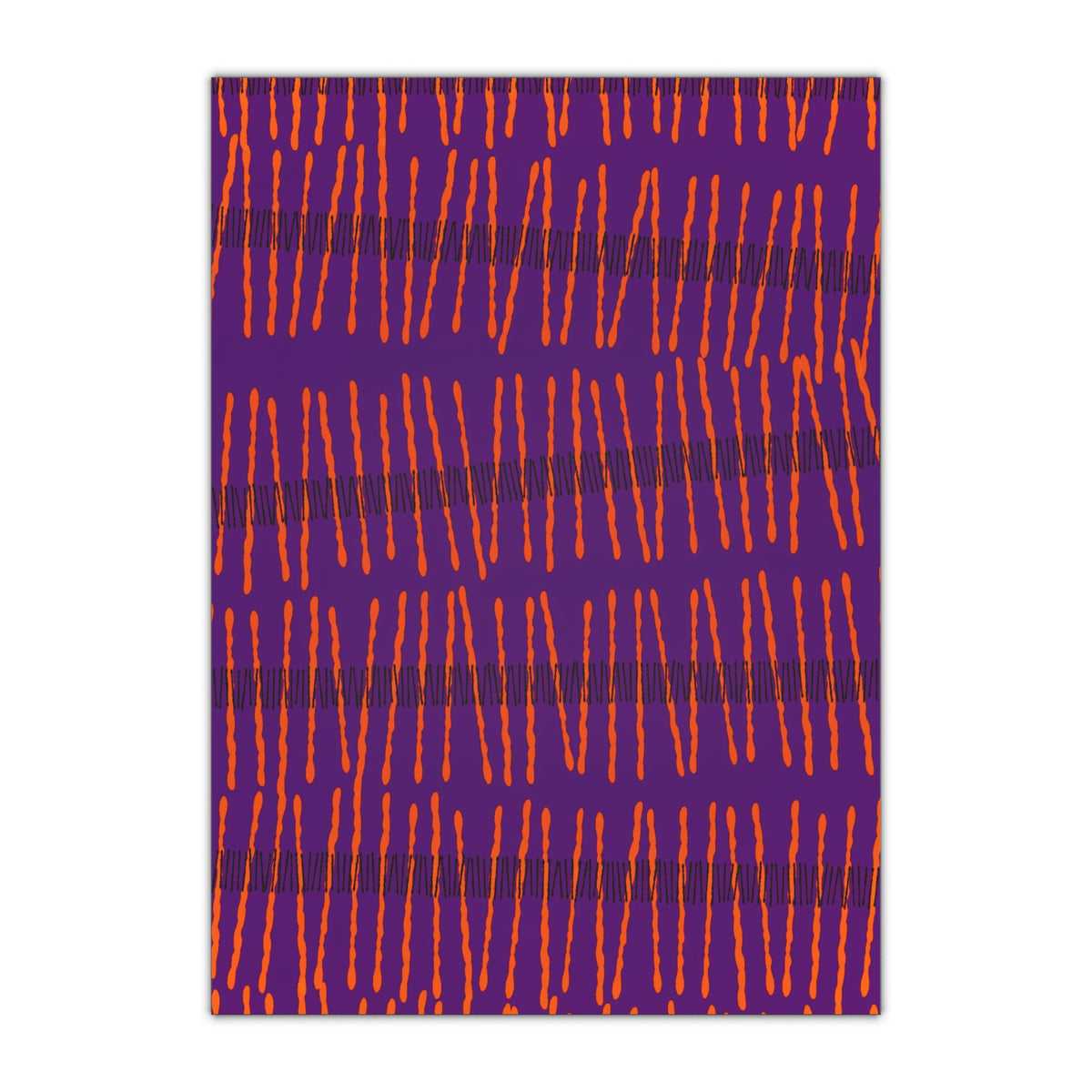 Ribbon Rhythm — Plum Pulse Gift Wrap Sheet
