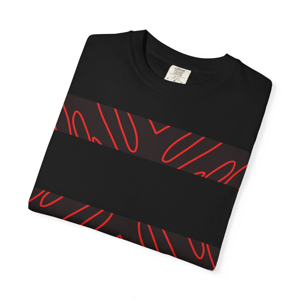 Crimson Current — Scarlet Shadow Garment-Dyed T-Shirt