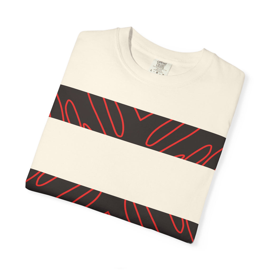 Crimson Current — Scarlet Shadow Garment-Dyed T-Shirt