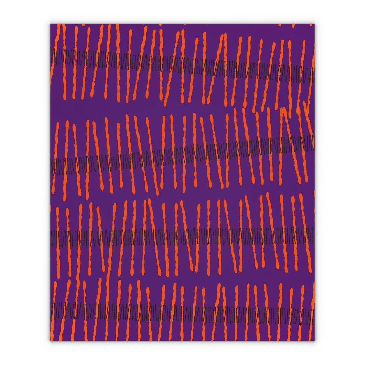 Ribbon Rhythm — Plum Pulse Gift Wrap Sheet