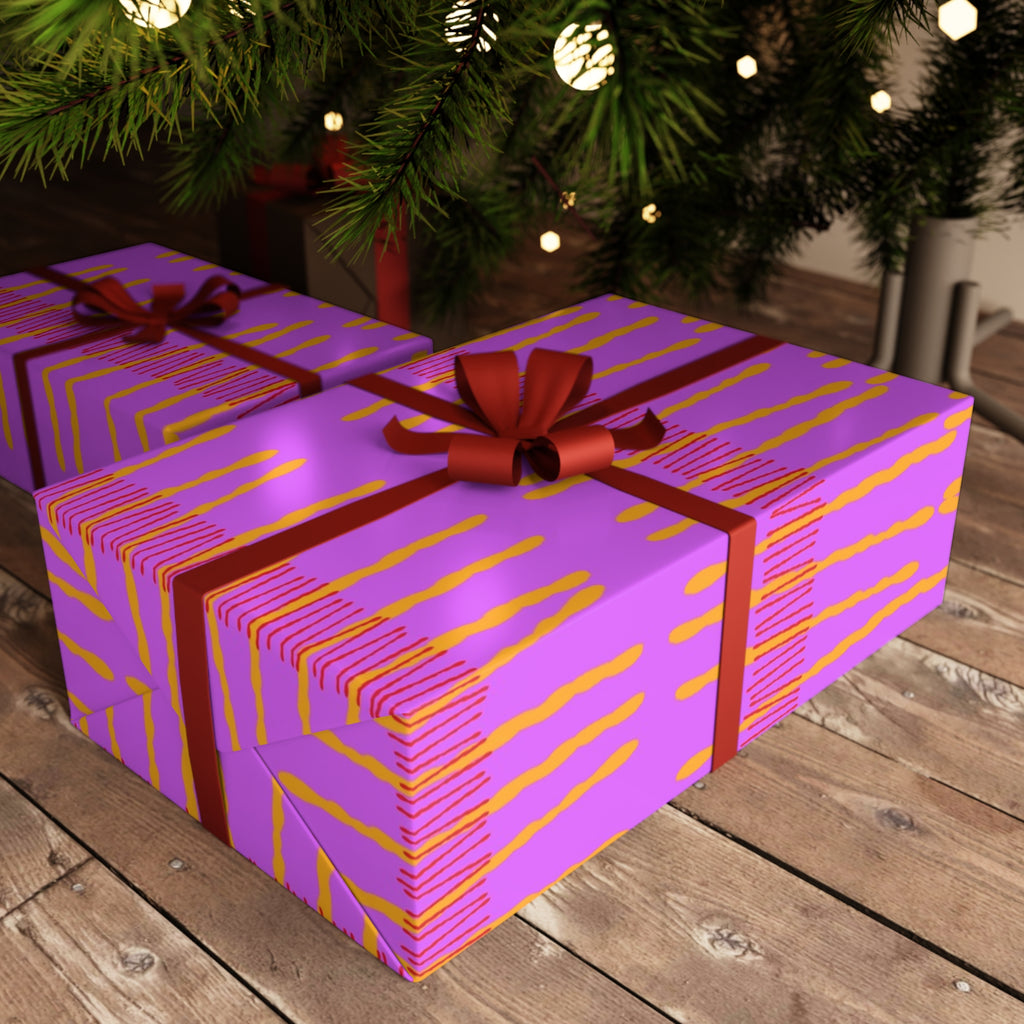 Ribbon Rhythm — Sunset Swing Gift Wrap Sheet