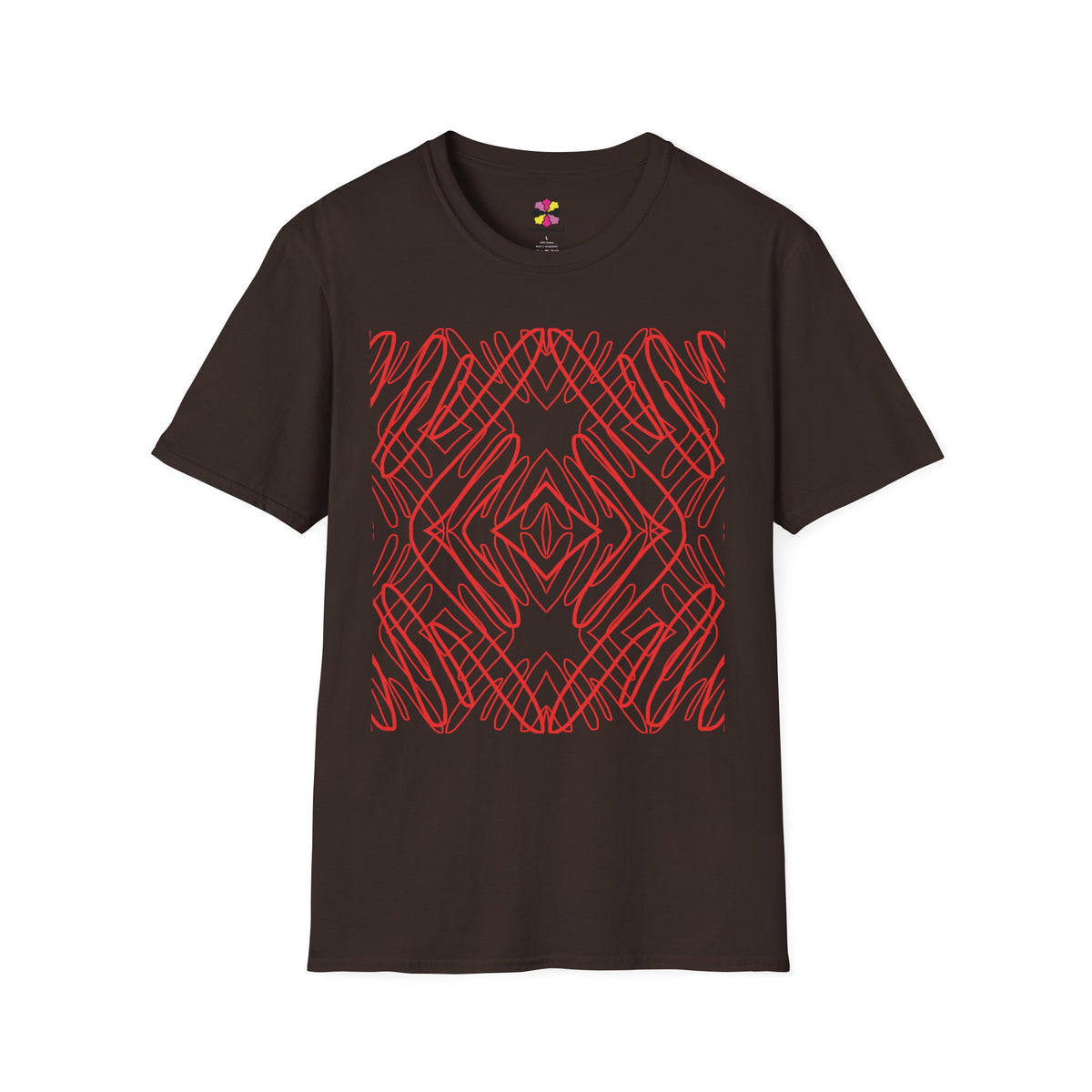 Crimson Current — Scarlet Shadow Graphic T-Shirt
