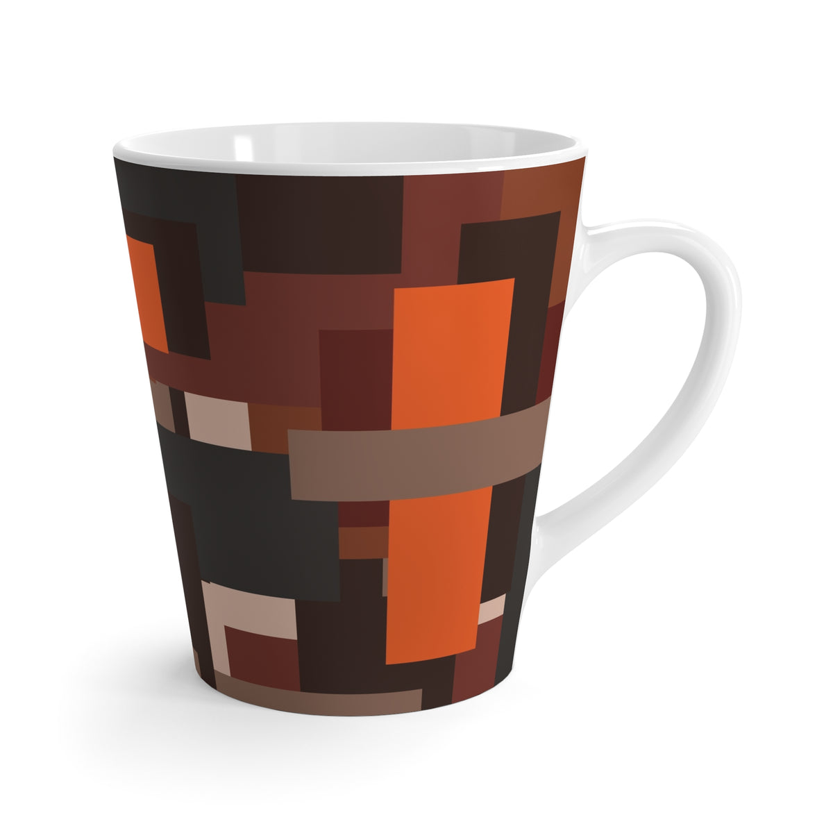 Scarlet Structure — Latte Mug (12oz)