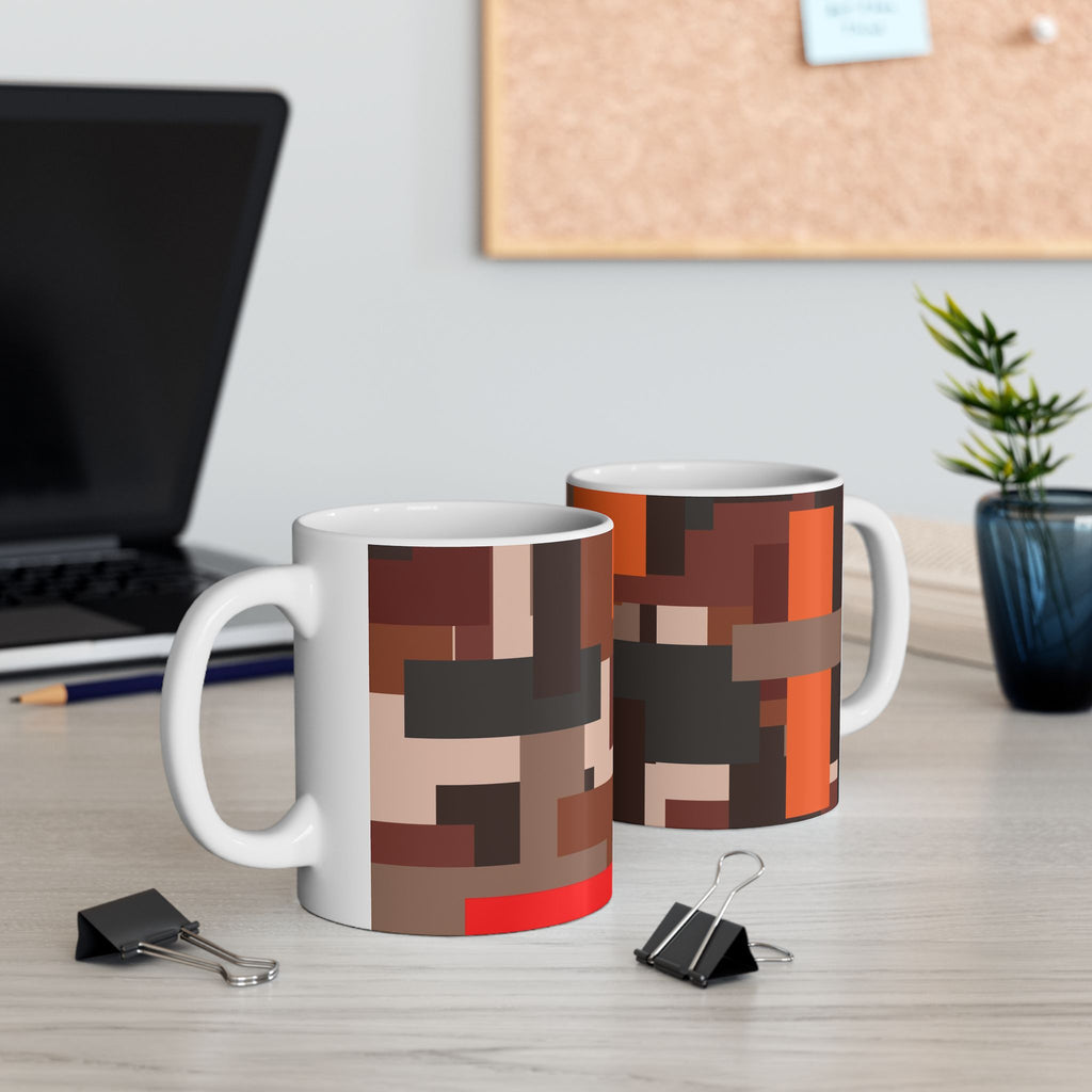 Scarlet Structure — Ceramic Mug (11oz & 15oz)