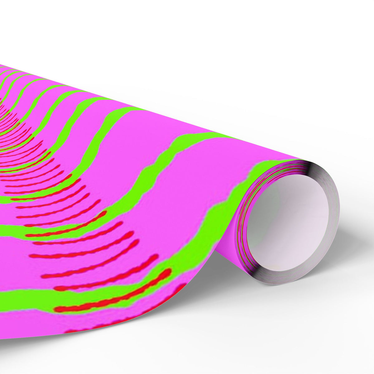 Ribbon Rhythm — Lime Laugh Wrapping Paper Roll