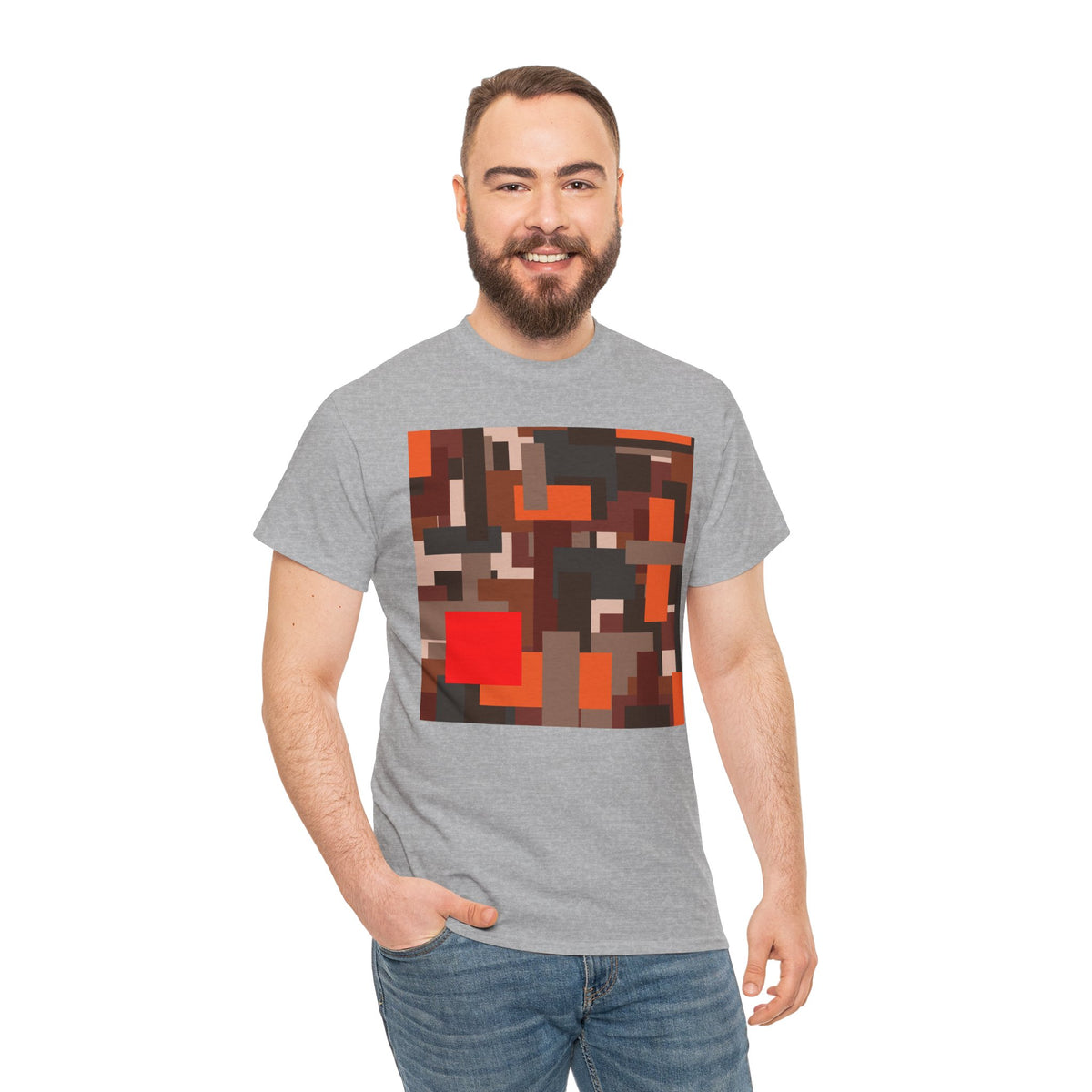 Scarlet Structure — Unisex Heavy Cotton T-Shirt