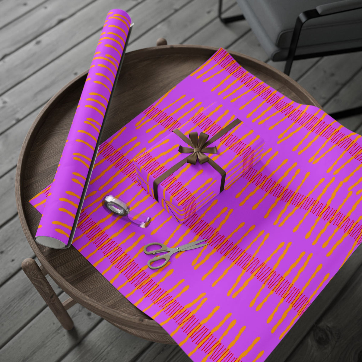 Ribbon Rhythm — Sunset Swing Wrapping Paper Roll